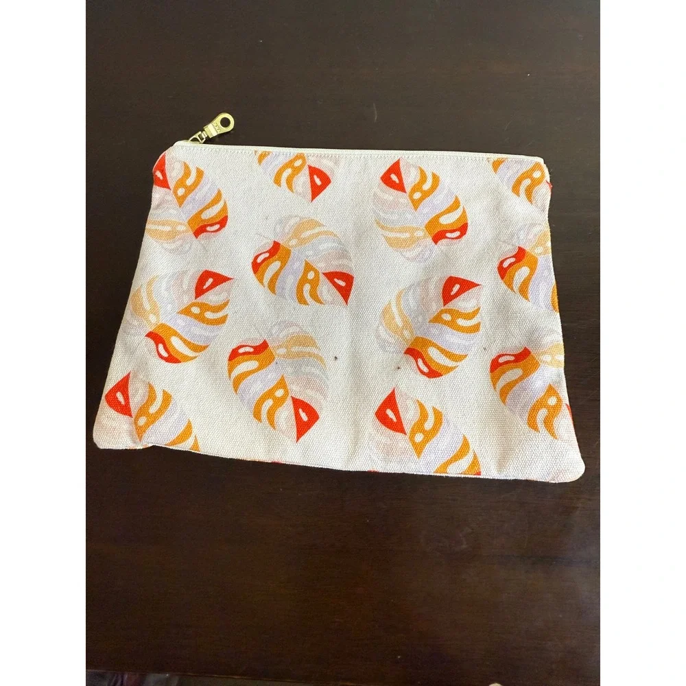 AILUNA Cosmetic Bag Women's Zipper Pouch Travel Makeup Bag Leaf‎ Print